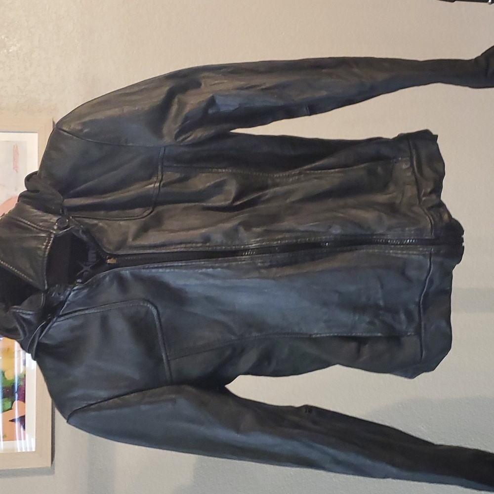 Vintage Wilson's Black Leather Jacket, Women  Medium